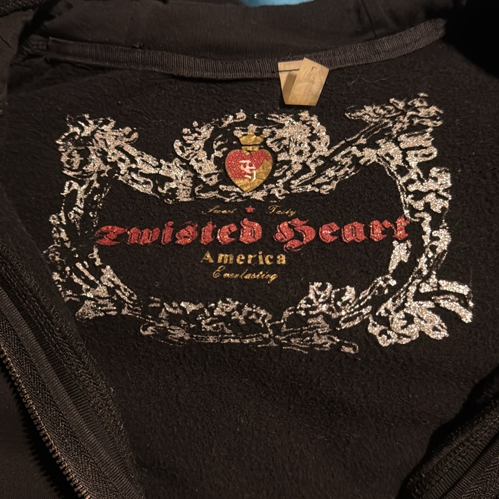 Twisted Heart Jacket size L and Pants size XL color:Black/Silver Set L-XL - Picture 7 of 13
